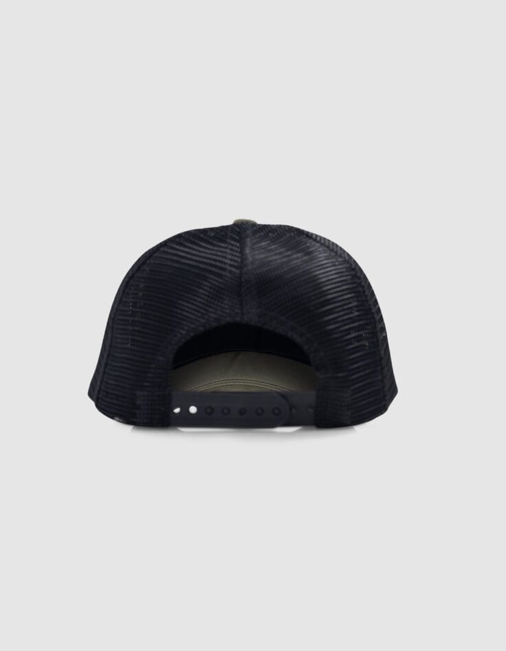 Ikks Casquette Kaki Et Noire Badge Tigre Garçon