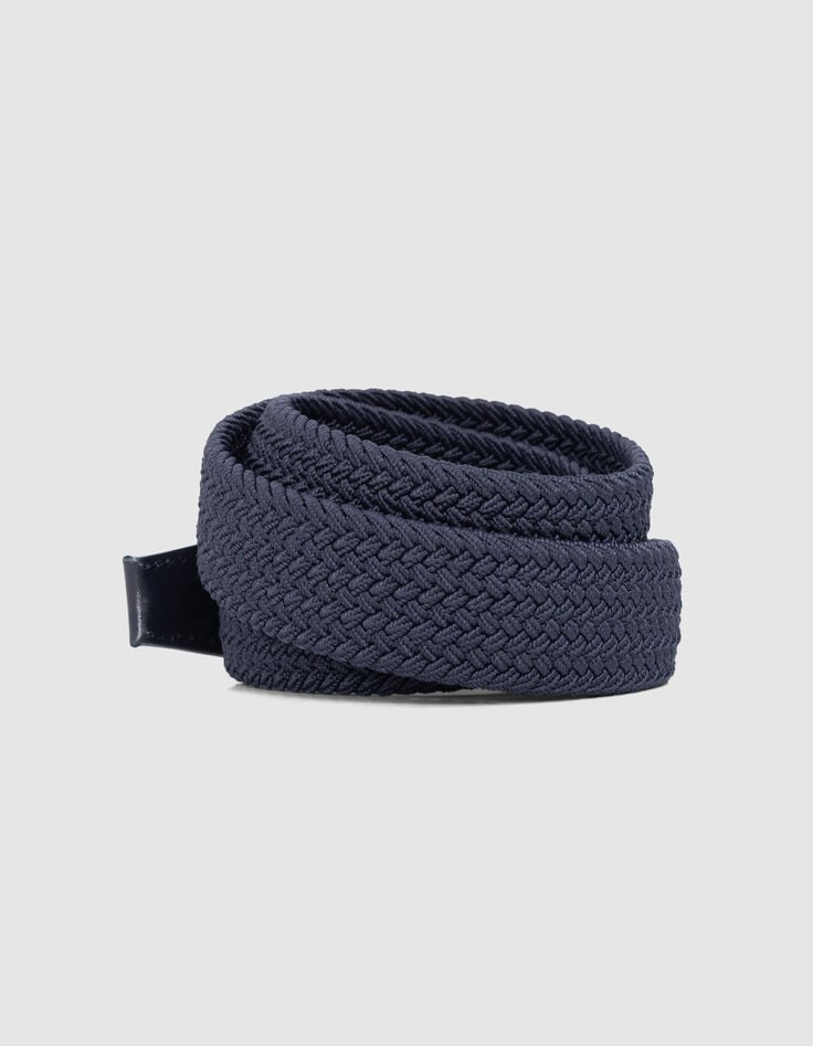 Ikks Ceinture Bleue Tressée Homme