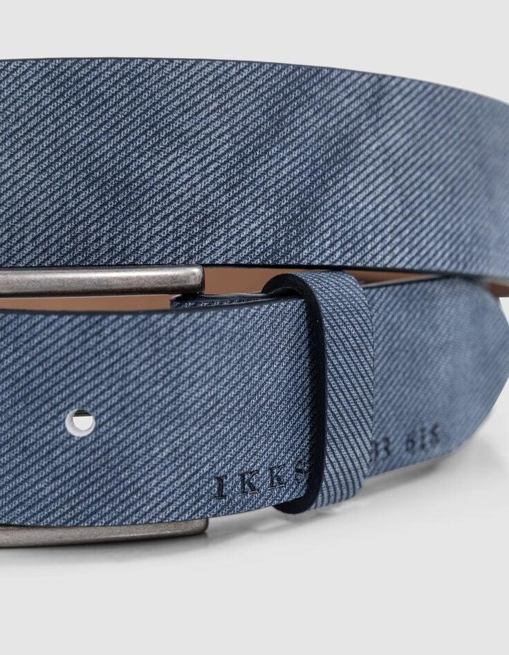 Ikks Ceinture Marine Cuir Homme
