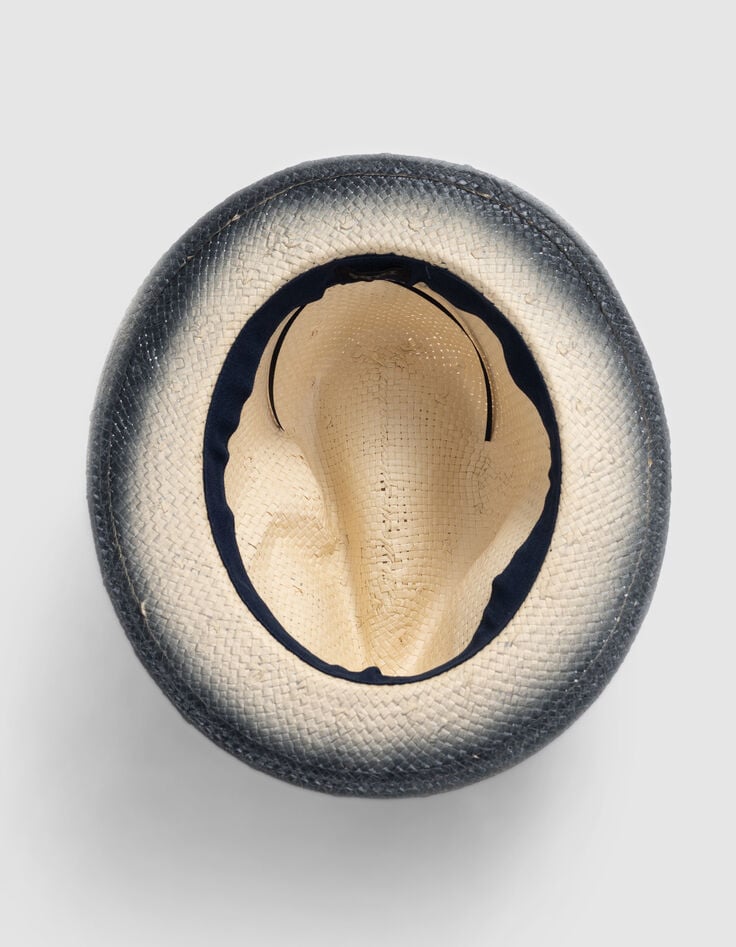 Ikks Chapeau Beige Et Marine Effet Deep Dye Garçon