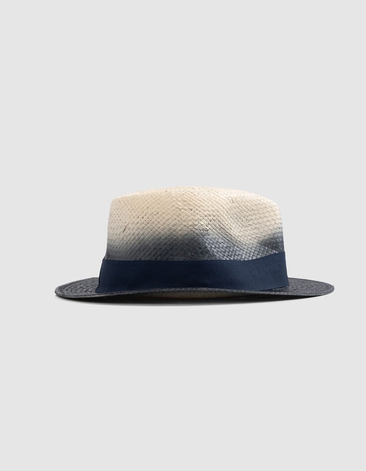ikks Chapeau beige et marine effet deep dye garçon