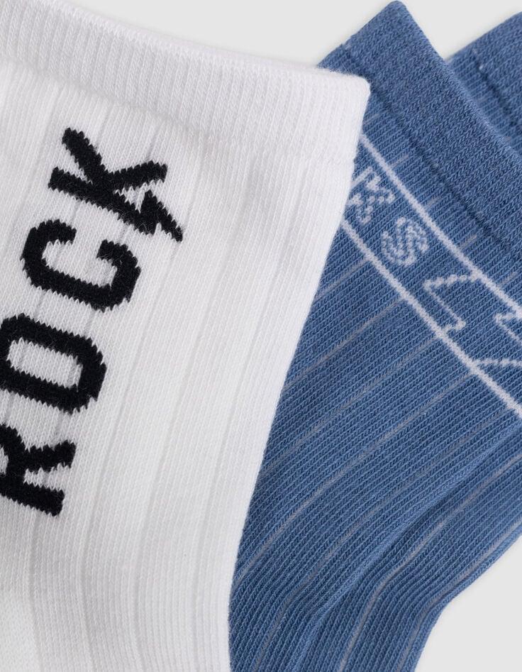 Ikks Chaussettes Bleues Et Blanches Garçon