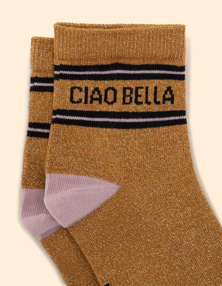 Ikks Chaussettes Camel Gris Rose I.Code