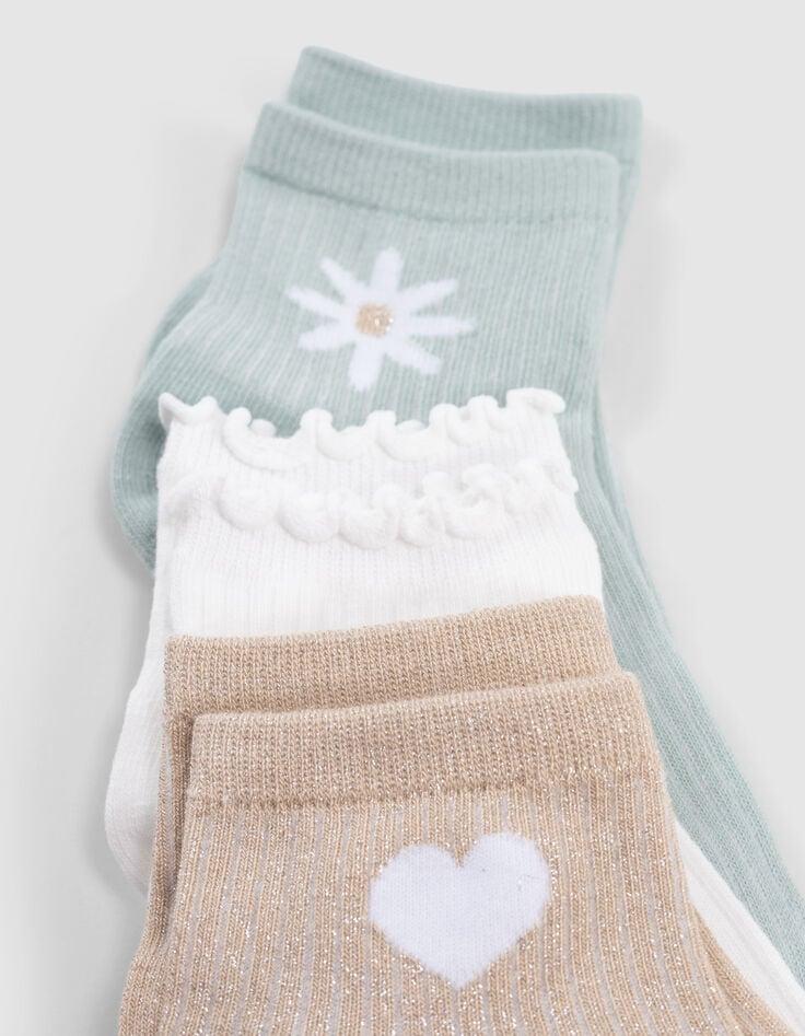 Ikks Chaussettes écrues Vert D'eau Dorées Fille