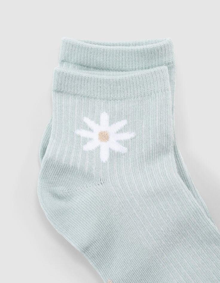 Ikks Chaussettes écrues Vert D'eau Dorées Fille