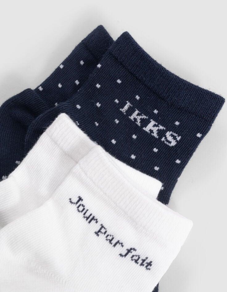 Ikks Chaussettes Marine Et Blanches Garçon