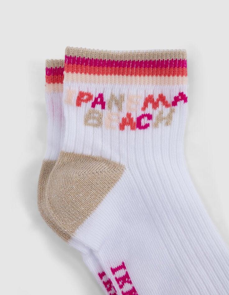 Ikks Chaussettes Roses écrues Corail Fille