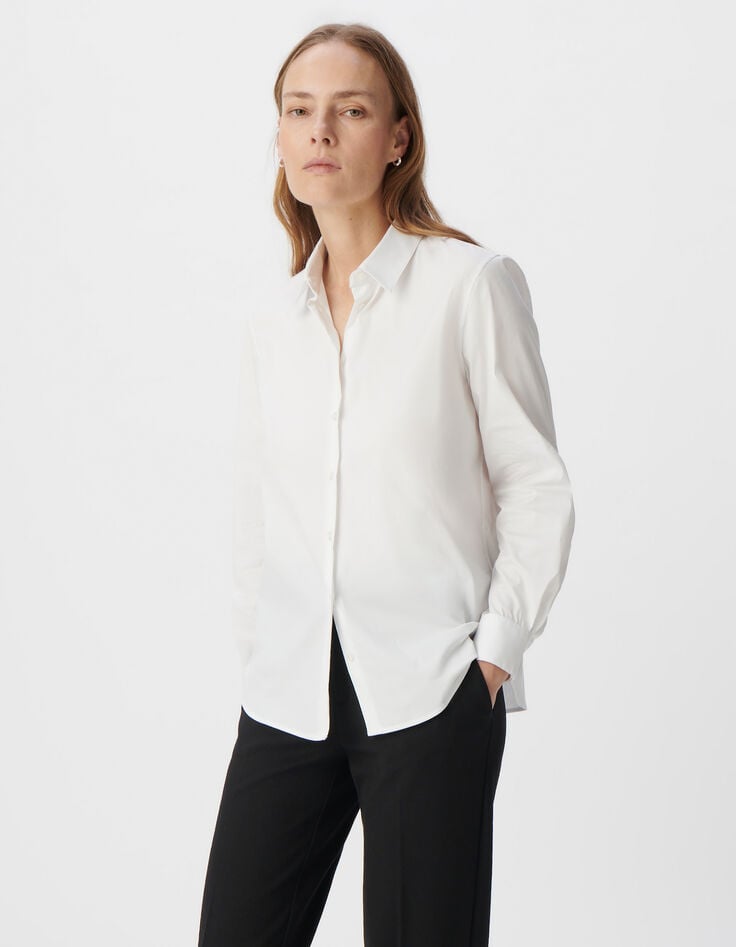 Ikks Chemise Blanche à Manches Longues Femme