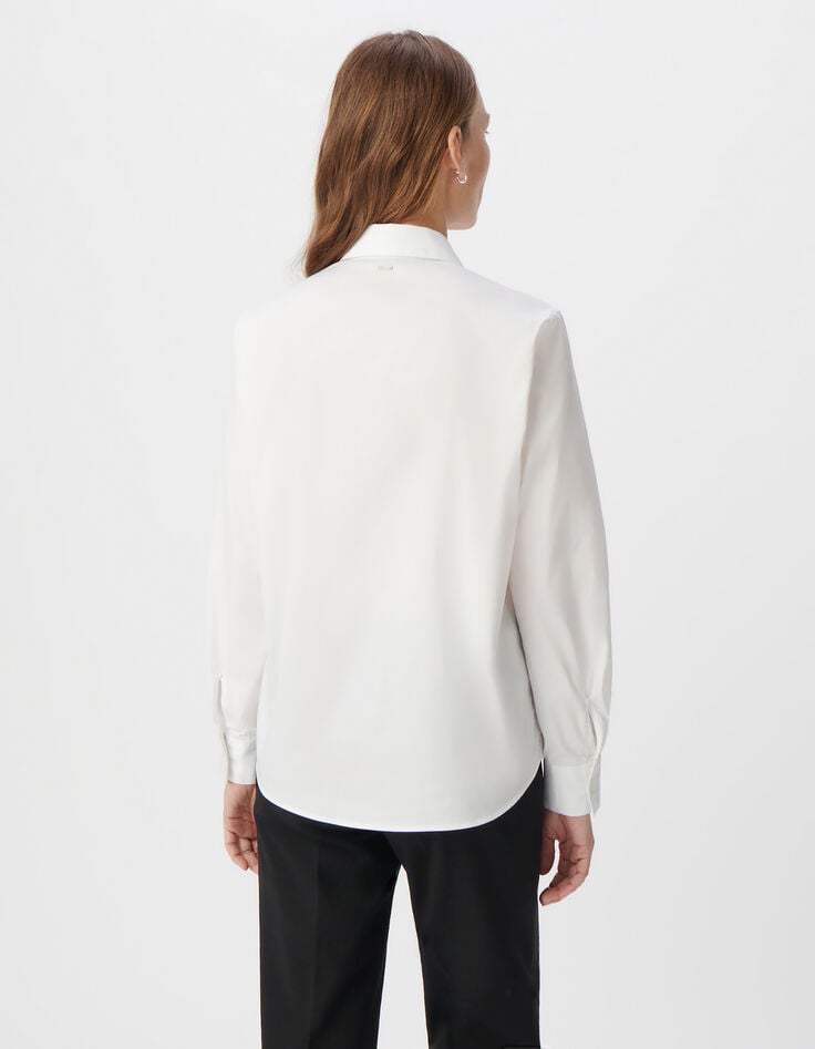 Ikks Chemise Blanche à Manches Longues Femme