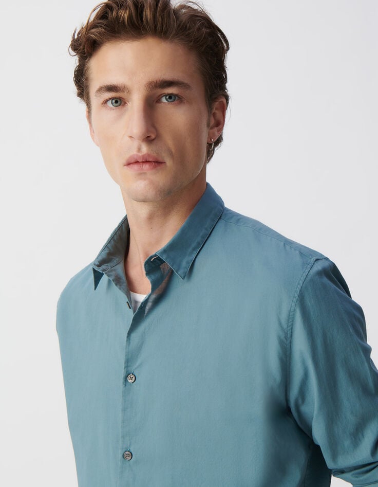 Ikks Chemise EASY Orage Voile De Coton Bio Homme