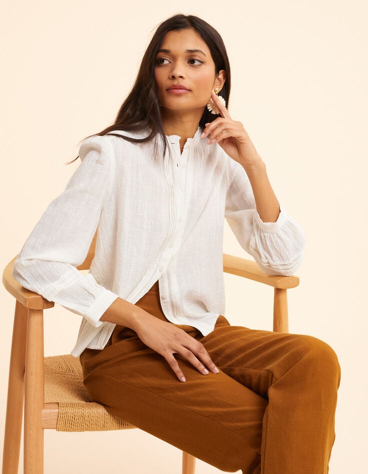 ikks Chemise écrue détails plis I.Code