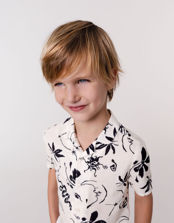 Ikks Chemise écrue Imprimé Maxi Astro Garçon