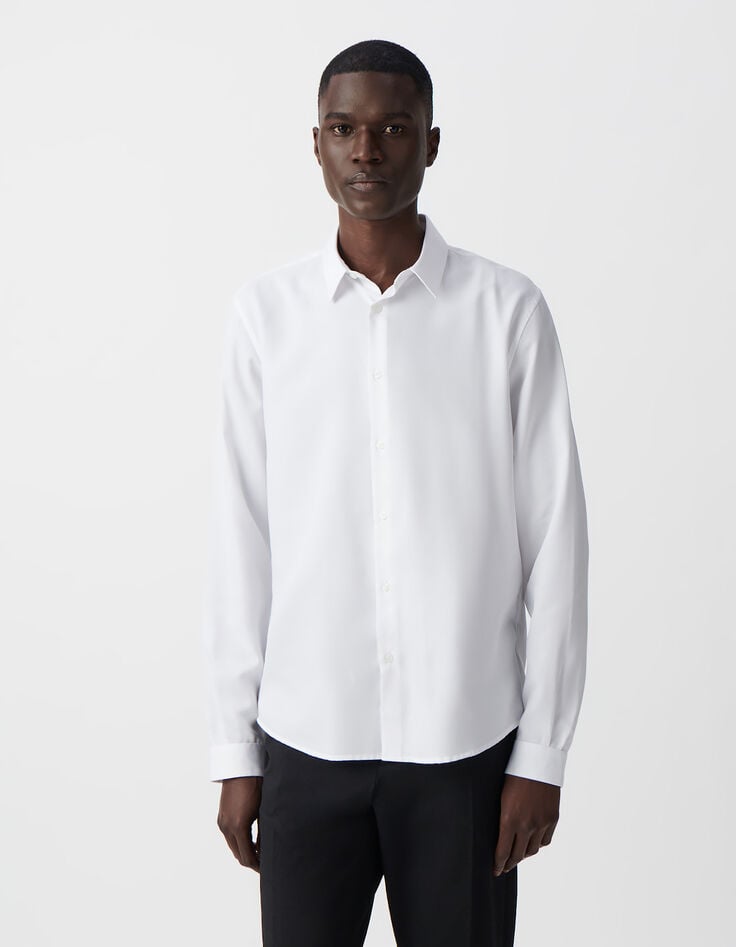 Ikks Chemise REGULAR Blanche Tissu 37.5° Homme