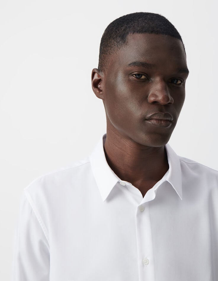 Ikks Chemise REGULAR Blanche Tissu 37.5° Homme