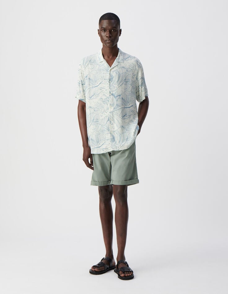 Ikks Chemise REGULAR Orage Imprimé Vagues Homme