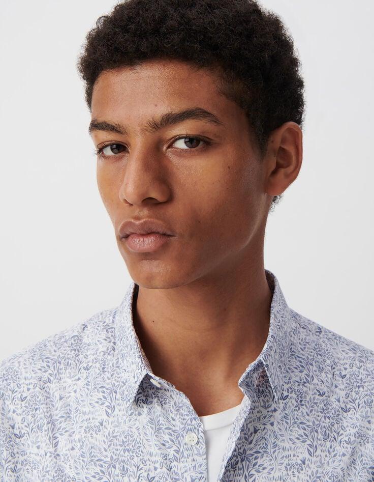 Ikks Chemise SLIM Orage Tissu Liberty Floral Homme