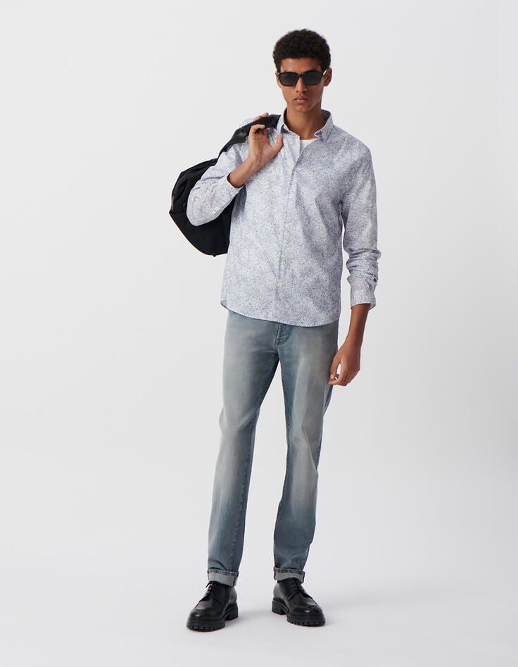 ikks Chemise SLIM orage tissu Liberty floral Homme