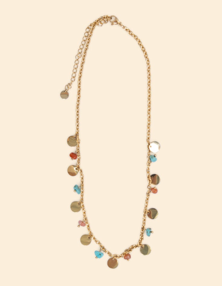 ikks Collier ras du cou avec charms I.Code