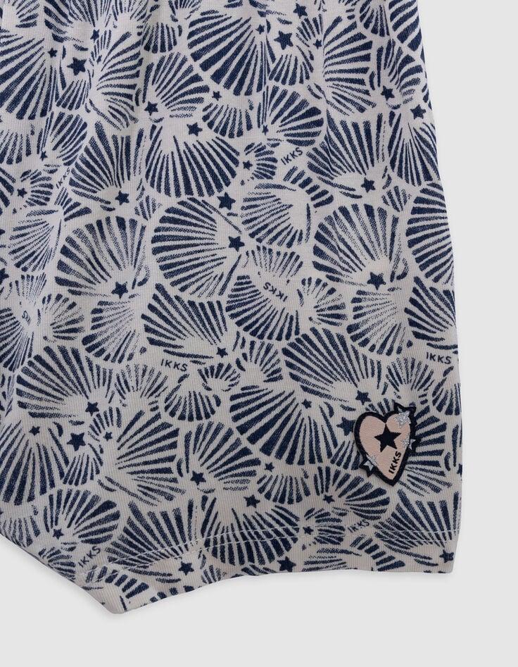Ikks Combi Courte Imprimé Coquillages Bébé Fille