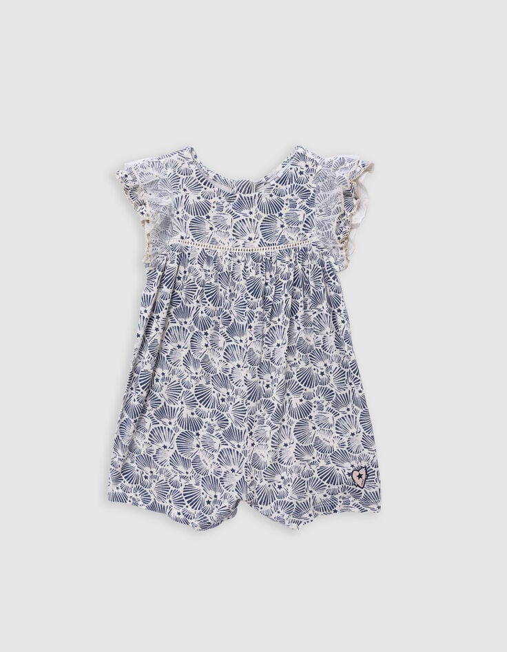 ikks Combi courte imprimé coquillages bébé fille
