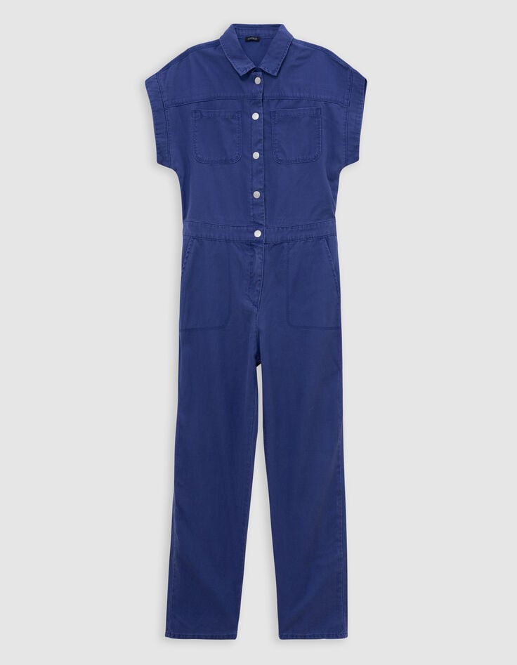 Ikks Combi Longue Bleue Pressionnée Fille