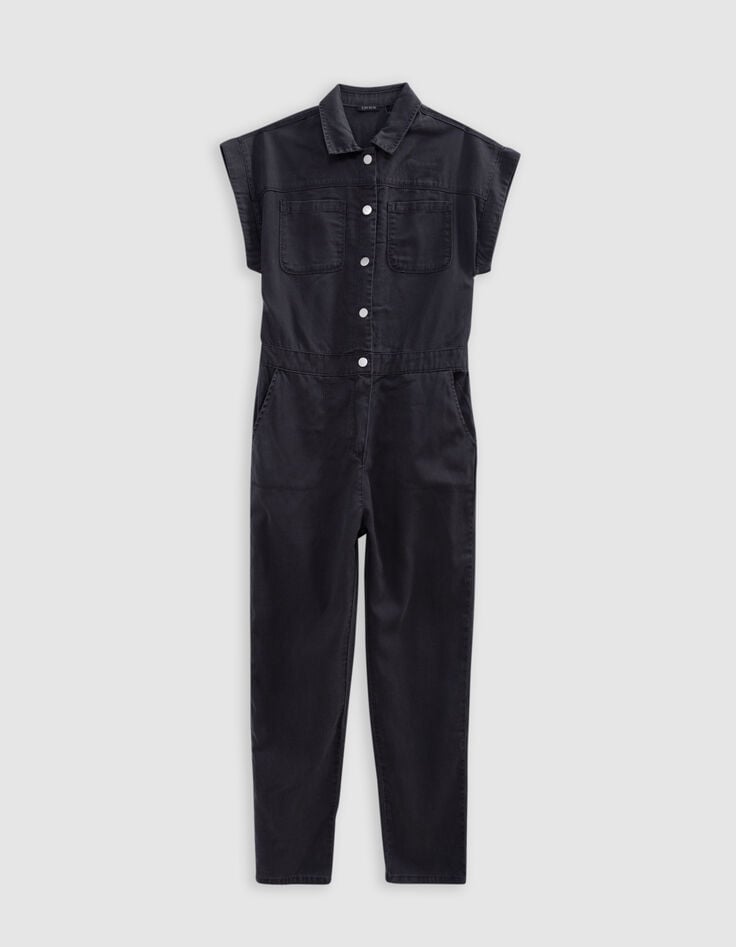 Ikks Combi Longue Grise Pressionnée Fille