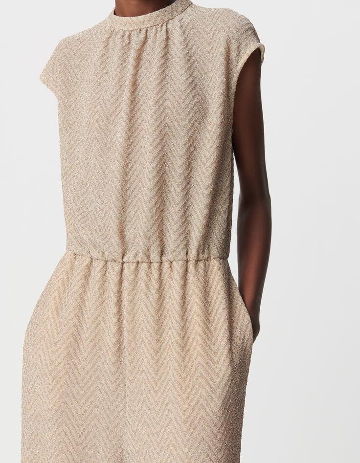 Ikks Combinaison Dorée Motif Chevrons Femme