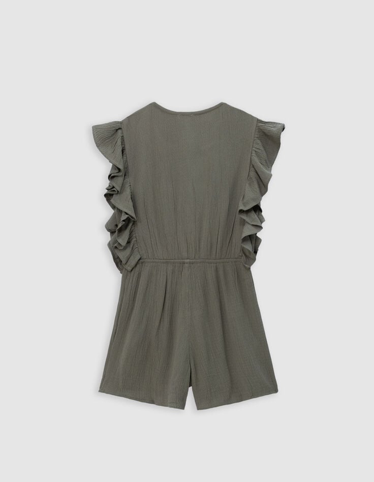 Ikks Combishort Kaki Jacquard Fille