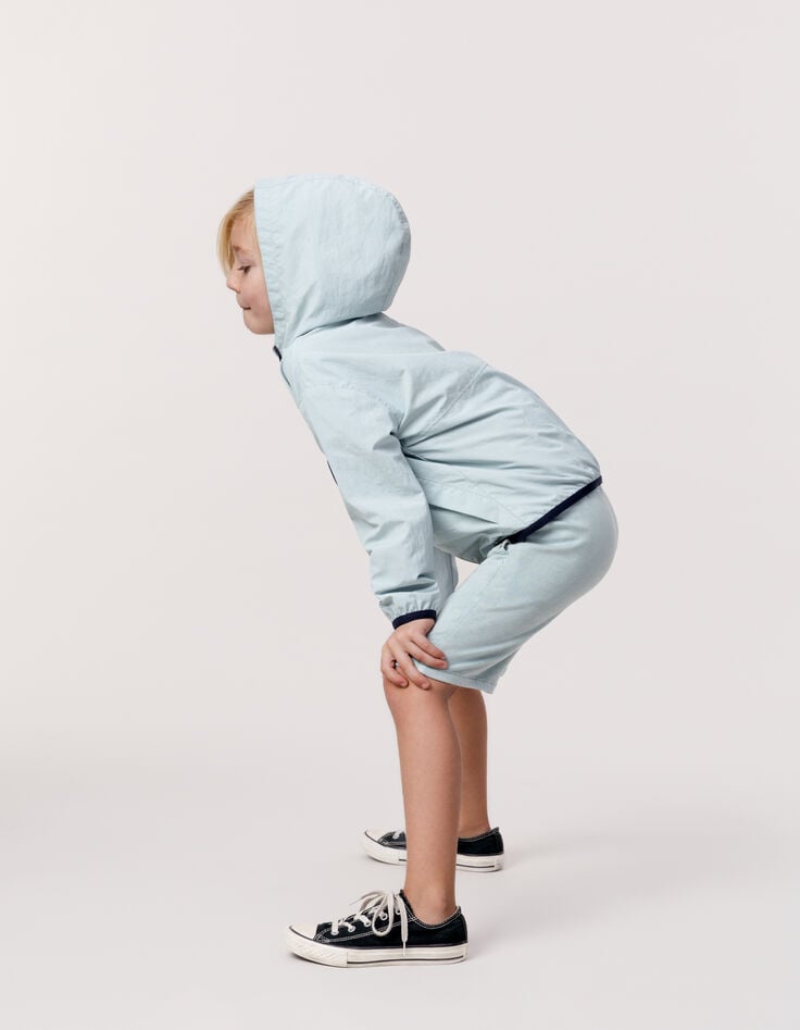 Ikks Coupe-vent Vert D'eau Nylon Recyclé Garçon