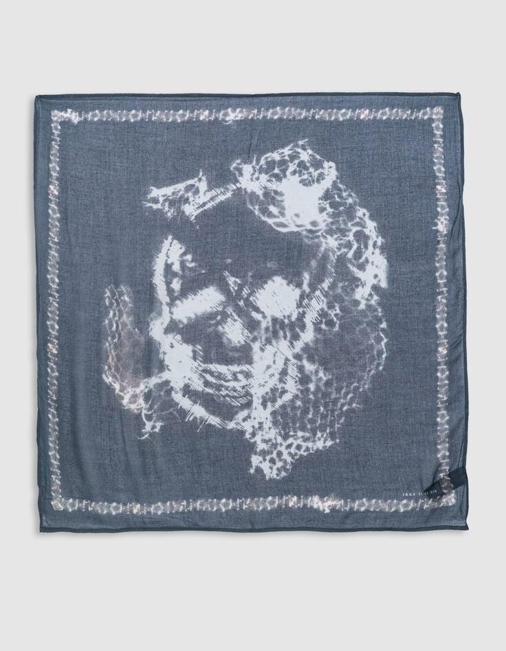 Ikks Foulard Orage Motif Tête De Mort-filet Homme