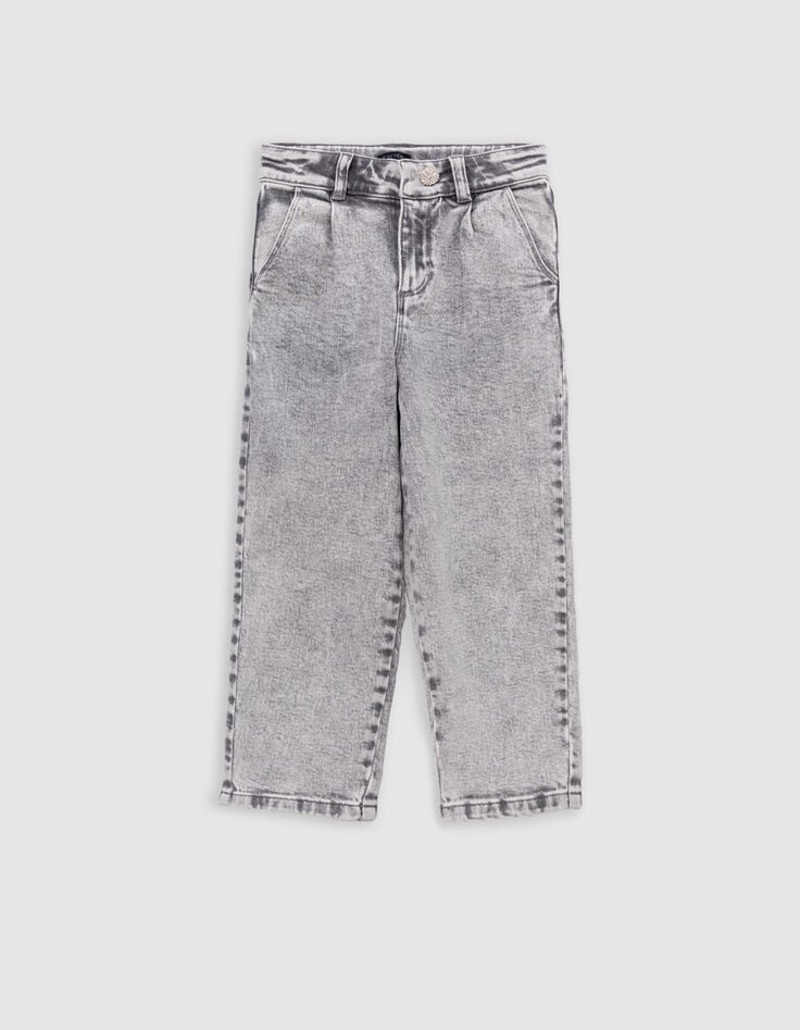 Ikks Jean BALLOON Gris Bouton Strass Fille