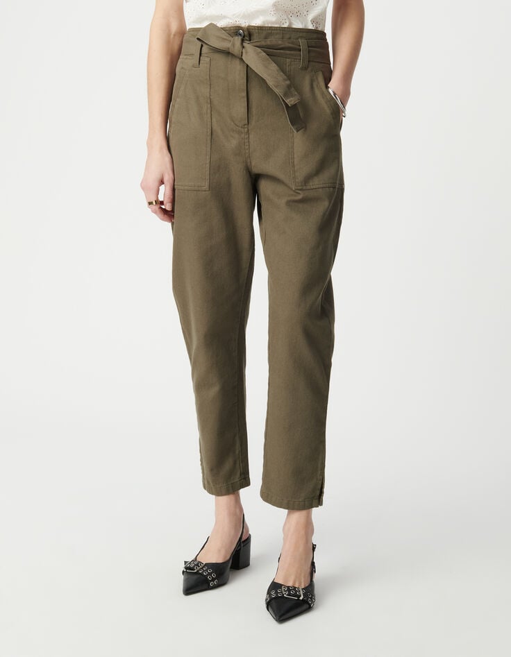 Ikks Jean Battle Kaki Délavé Femme