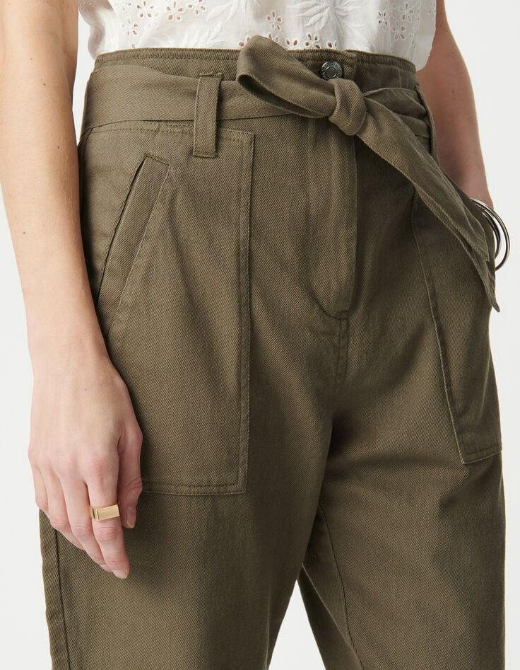 Ikks Jean Battle Kaki Délavé Femme