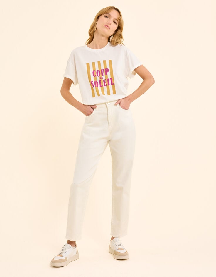 Ikks Jean Boyfit Blanc Cassé I.Code