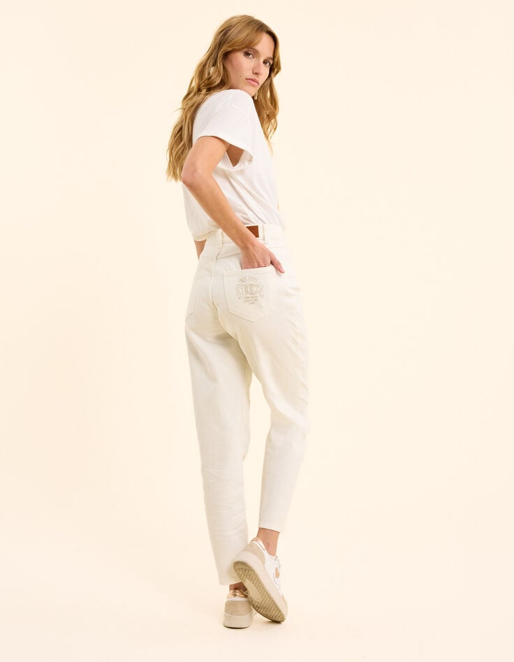 ikks Jean boyfit blanc cassé I.Code