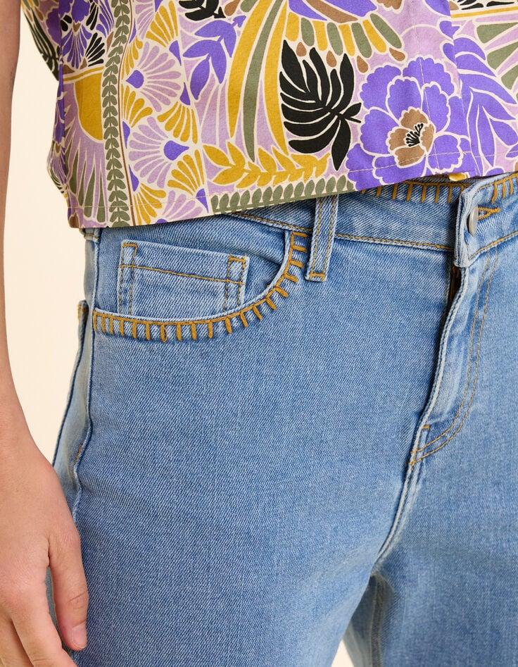 Ikks Jean Droit Bleu Détails Coutures I.Code