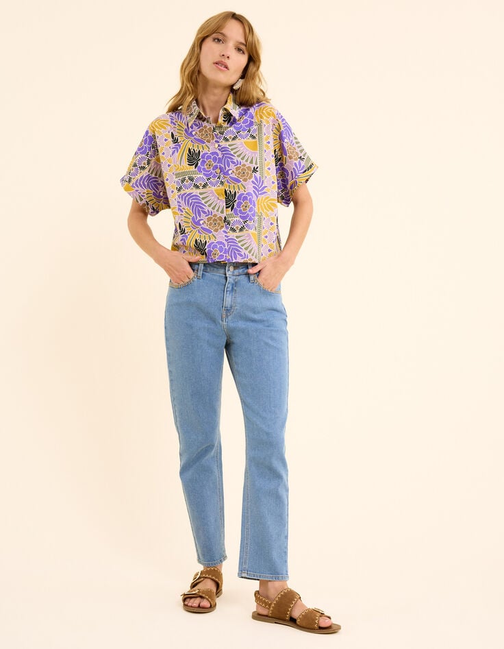 Ikks Jean Droit Bleu Détails Coutures I.Code