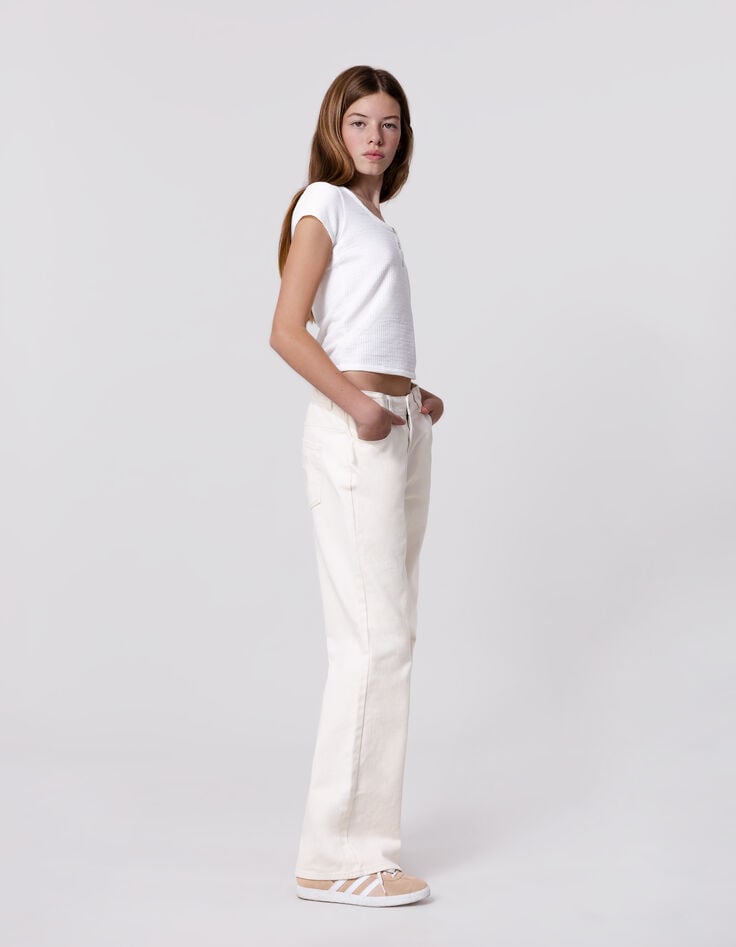 Ikks Jean FLARE Beige Fille