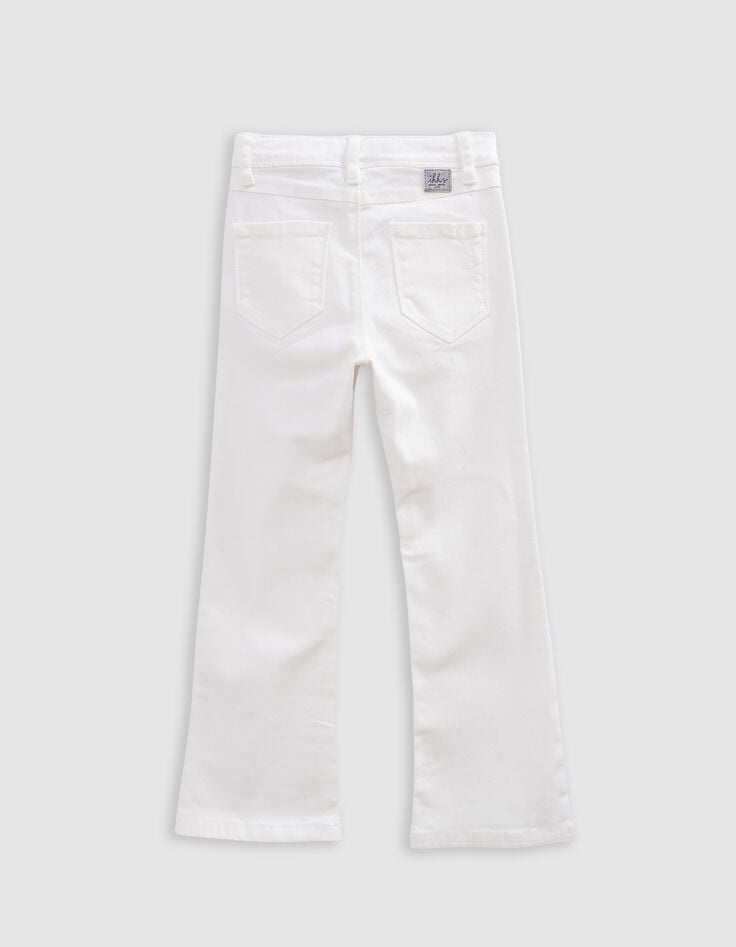 Ikks Jean FLARE écru Décor Clous Et Oeillets Fille