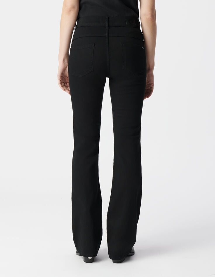Ikks Jean Flare Noir Taille Haute Waterless Femme