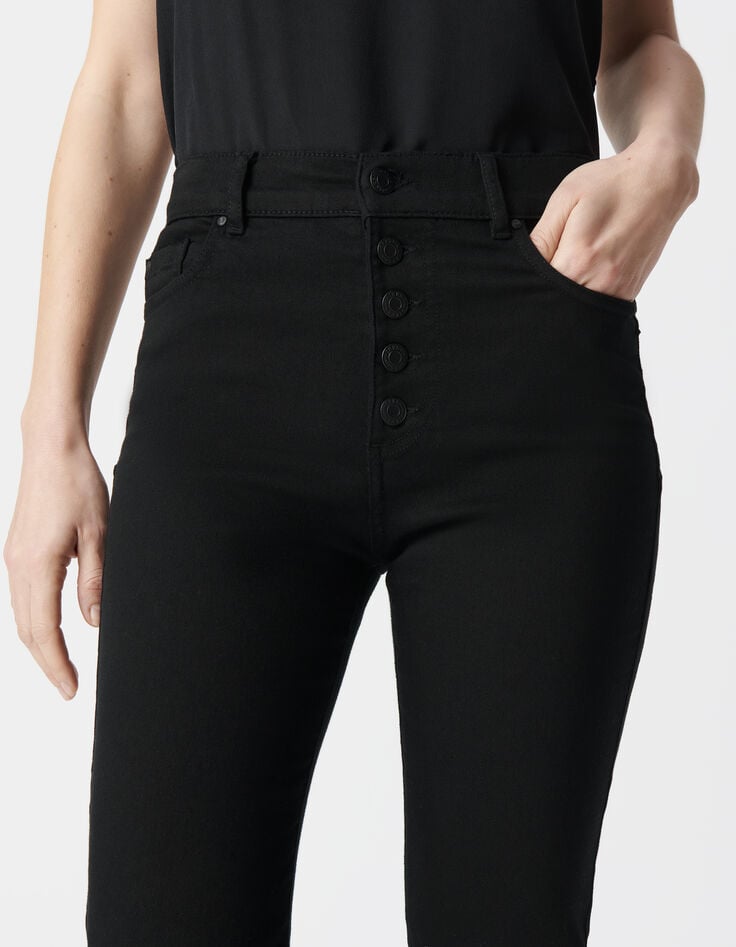 Ikks Jean Flare Noir Taille Haute Waterless Femme