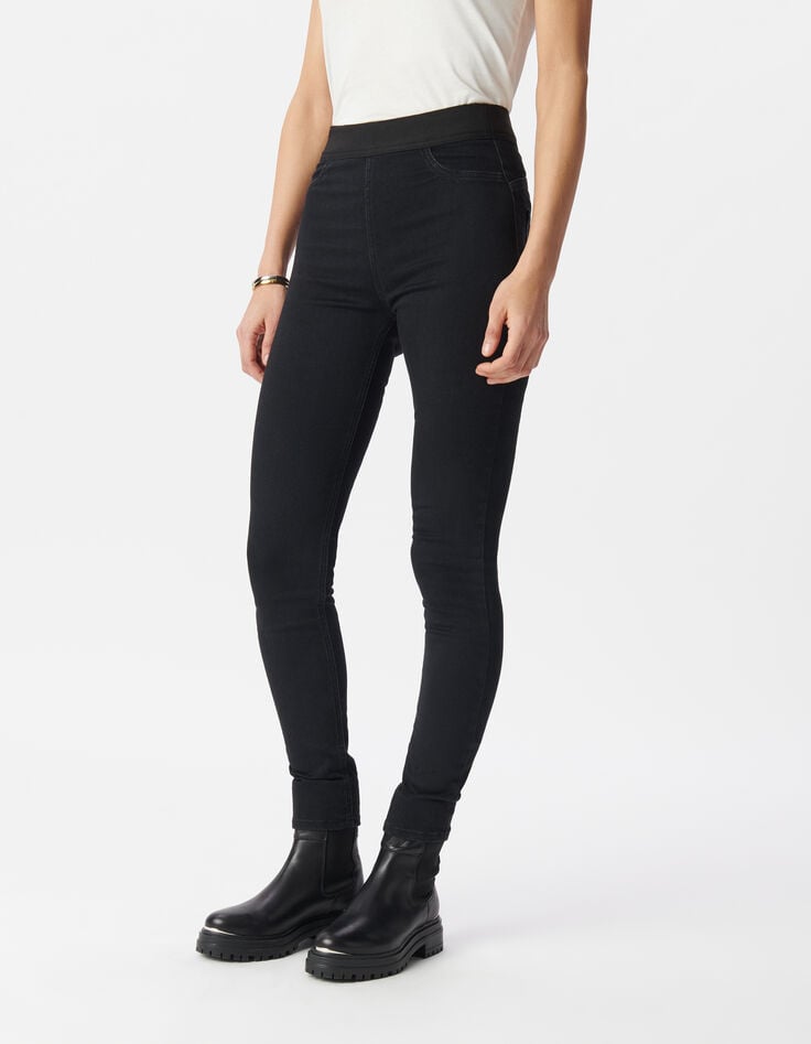 Ikks Jean Jegging Noir Powerstretch 7/8e Femme