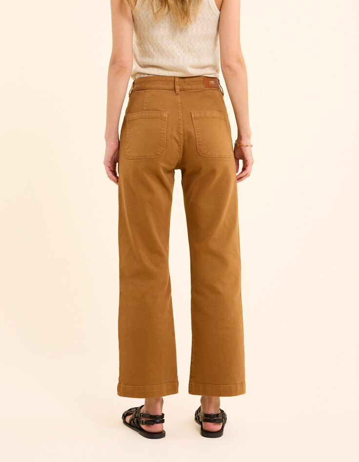 Ikks Jean Large Camel Longueur Cropped I.Code