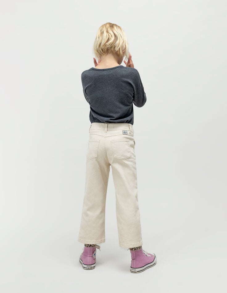 Ikks Jean LARGE Ecru Fille