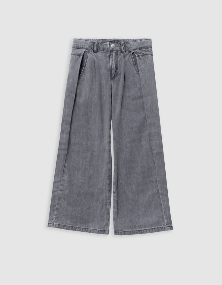 Ikks Jean LARGE Gris Coton Bio Fille