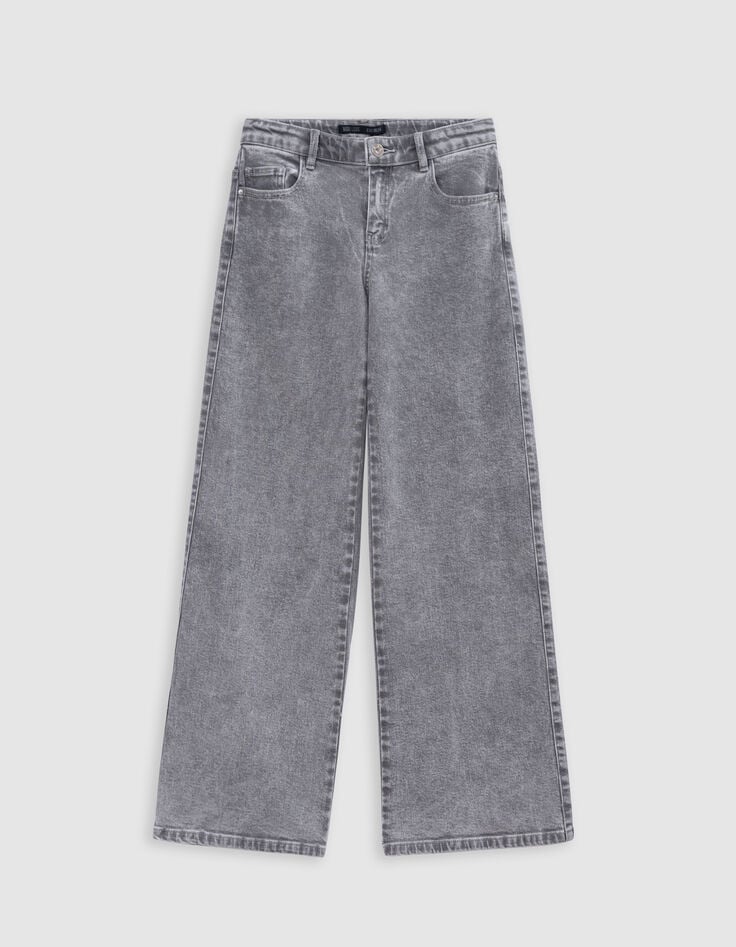 Ikks Jean LARGE Gris Délavé Fille