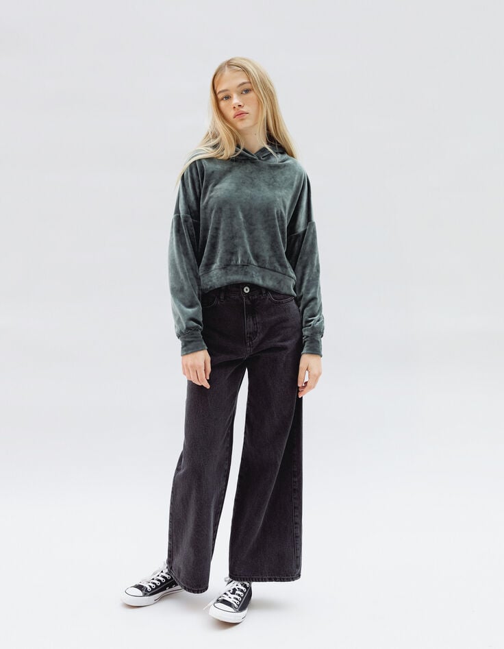 Ikks Jean LARGE Gris Délavé Fille