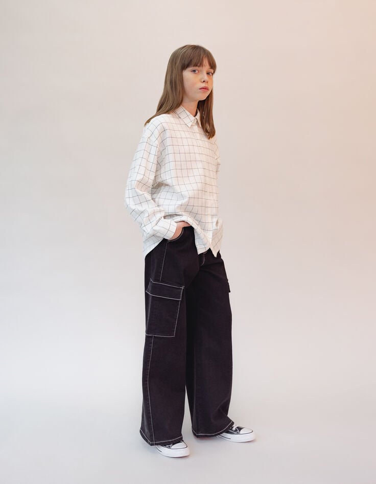 Ikks Jean LARGE Noir Fille