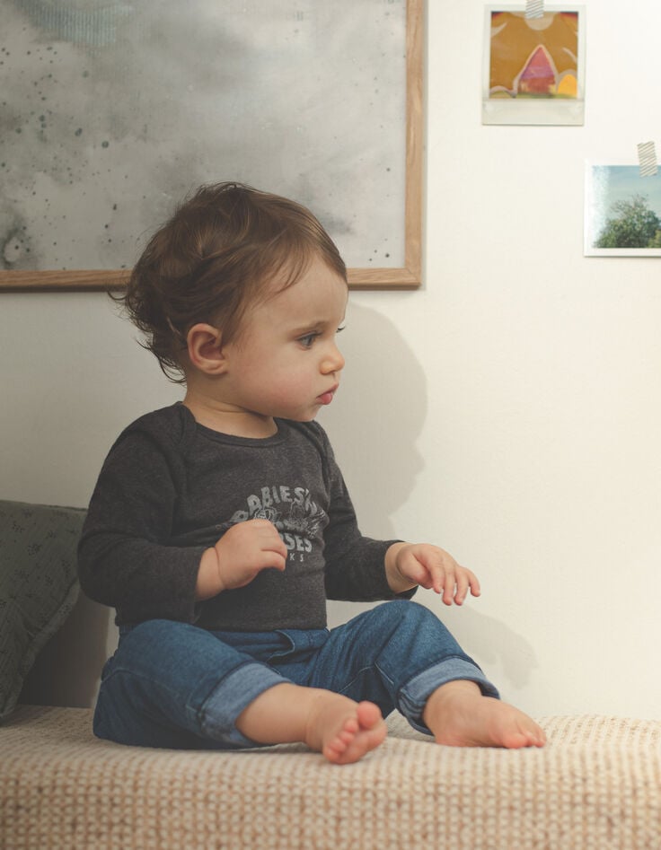 Ikks Jean Medium Blue Maille Knitlook Bio Bébé