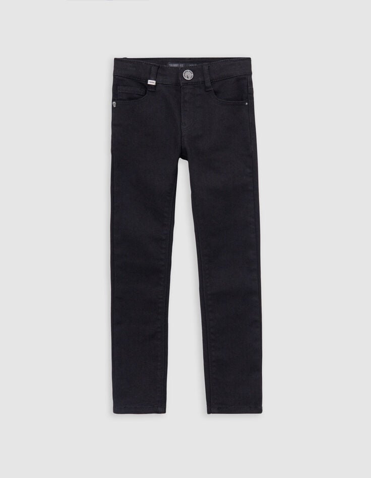 Ikks Jean SKINNY Noir Jacron-éclair Garçon